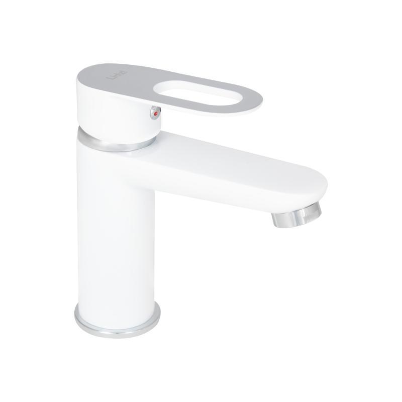 Змішувач для раковини Lidz Latwa 001 (k35) LDLAT001WHI45423 White, фото 1