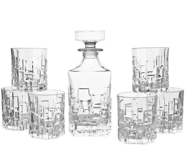 Набір для віскі RCR Etna (графін 810 мл+ склянки 330 мл-6шт) 7 предметів скло (73403020106), фото 1