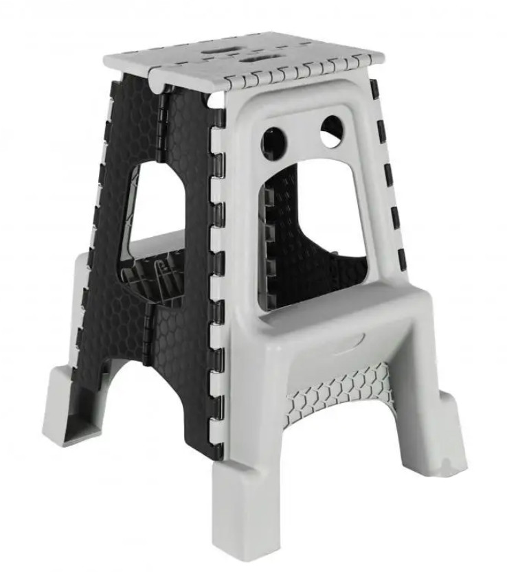 Стілець стремянка розкладний сіро-чорний 55 см (CT-007-RO)