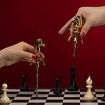 Уретральний катетер Кінь з колекції Шахи з двома насадками UPKO Knight The Chess, фото 2