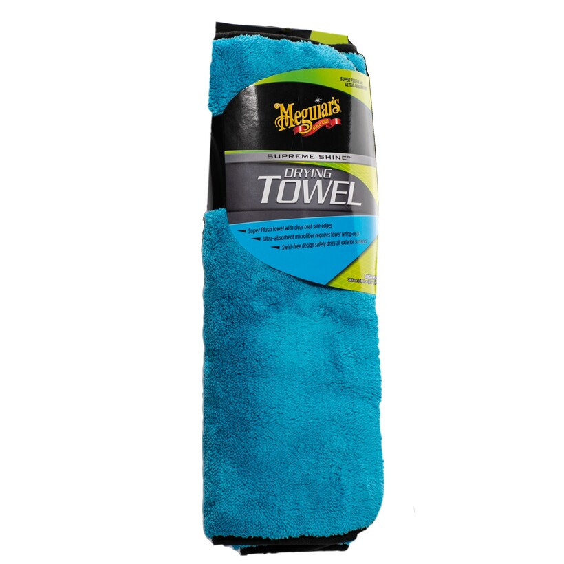 Рушник мікрофібровий для сушіння — Meguiar`s Supreme ShineTM Drying Towel 39,37x54,61 см. синій (X210100), фото 1
