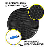 Балансувальна подушка-диск Cornix 33 см (сенсомоторна) масажна XR-0052 Black, фото 5