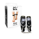 Поножи з екошкіри Art of Sex — Emoji Ankle cuffs, фото 3