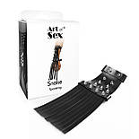 Шкіряна БДСМ рукавичка-хлист Art of Sex — Snake, фото 3