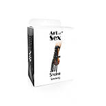 Шкіряна БДСМ рукавичка-хлист Art of Sex — Snake, фото 4