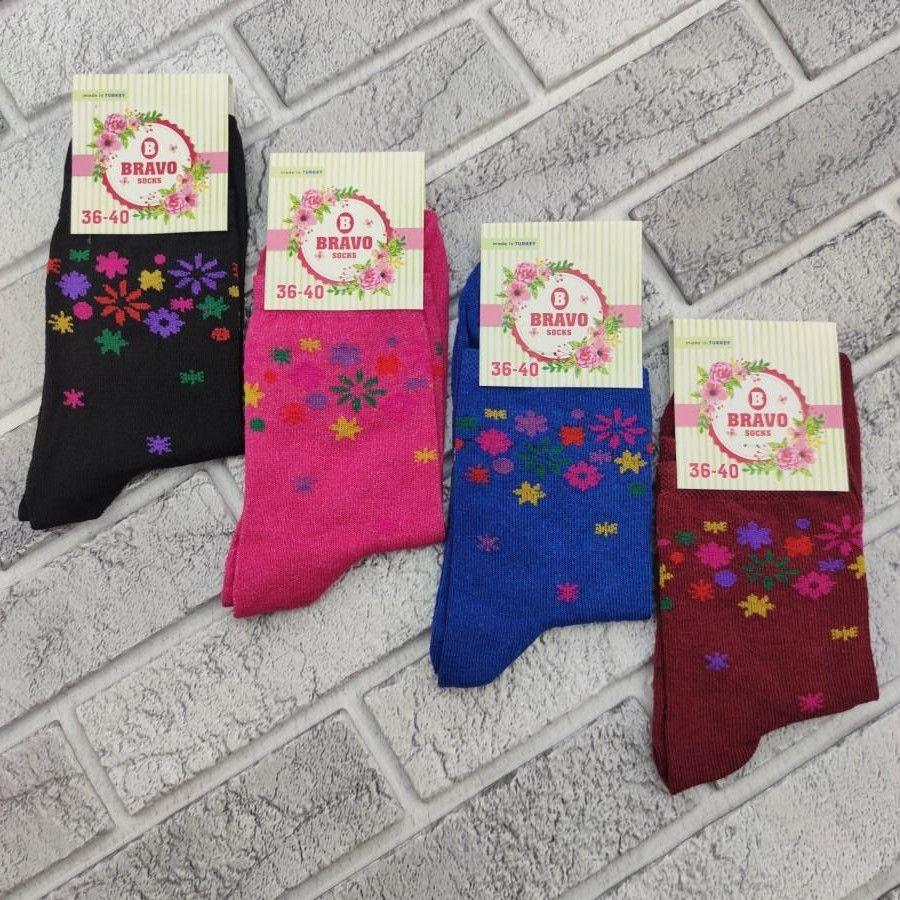Шкарпетки жіночі високі весна/осінь асорті р.36-40 BRAVO SOCKS 30034518