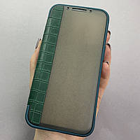 Чохол-книга для Apple iPhone 13 Pro шкіряна книжка на телефон айфон 13 про зелена k6e