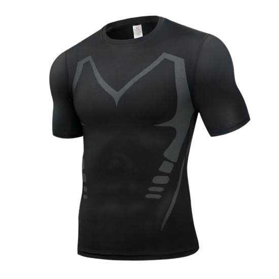 Футболка компресійна чоловіча Heart Loku чорний, фото 1