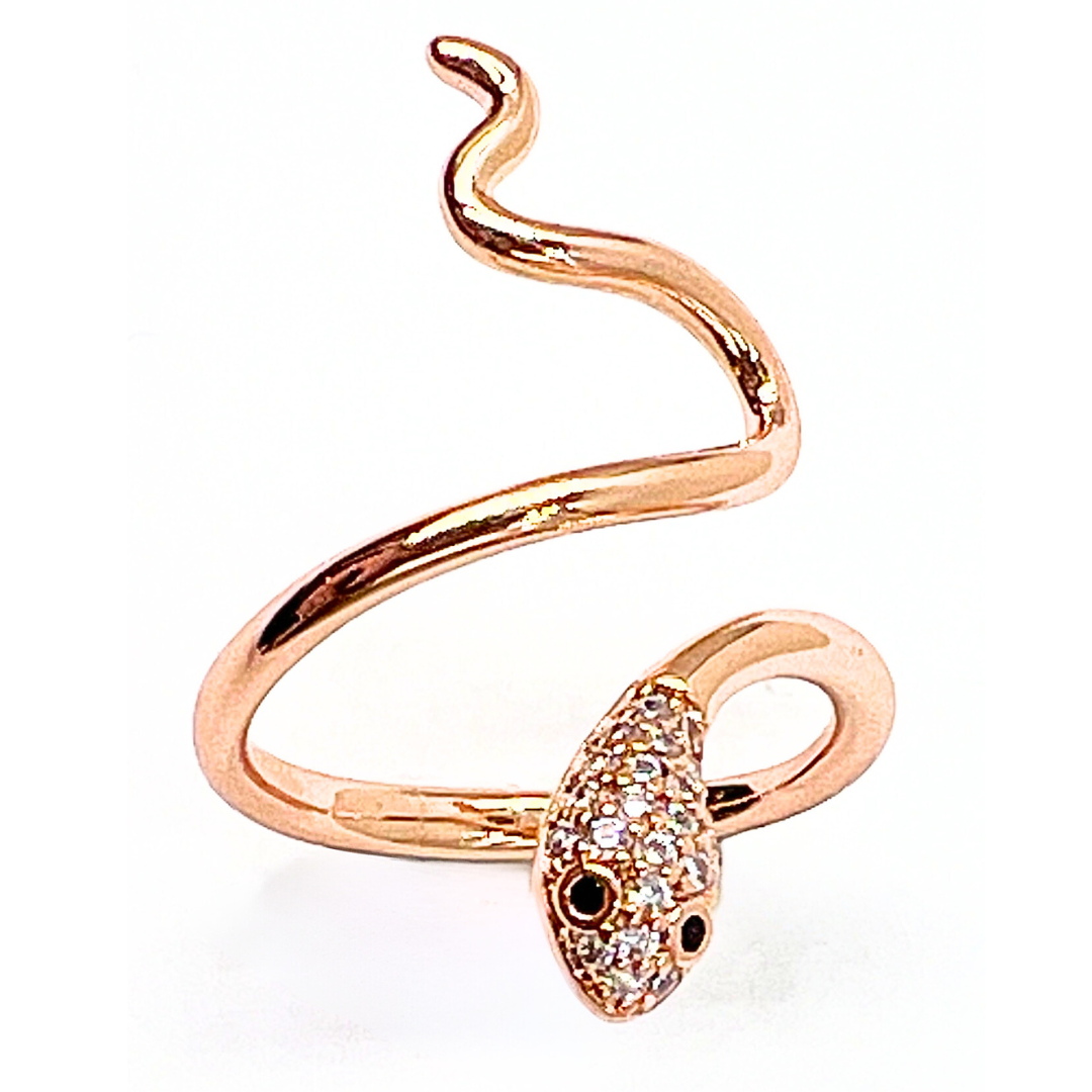 Кільце "Змійка" лимонна позолота (відкрите) Xuping (624678(2)), фото 1