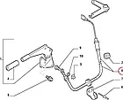 Передній трос ручника на Fiat Ducato 244, Peugeot Boxer, Citroen Jumper (2002-2006), 1336889080, 4745V6, фото 5