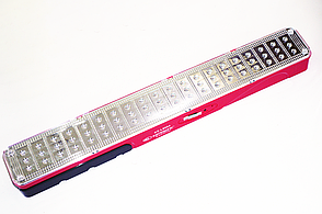 Перезаряджуваний акумуляторний аварійний настінний світильник 60 led 66 см Kamosonic KS-L8004