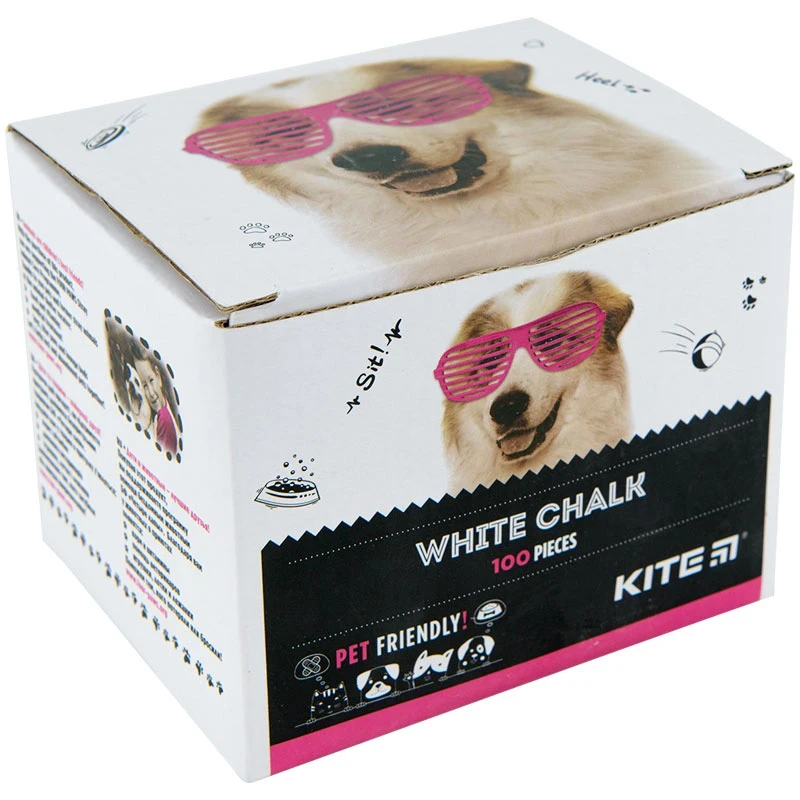 Крейда біла 100шт/уп Kite Dogs K22-079-100