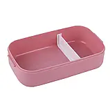 Ланчбокс 1400мл подвійний з наповненням рожевий Kite K23-183-3, фото 7