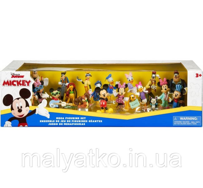 Колекційні фігурки героїв мультфільму Дісней Міккі Мауса та його друзі 22 фігурки Disney Mickey Mouse and