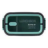 Ланчбокс 1400мл подвійний з наповненням зелений Kite K23-183-2, фото 4