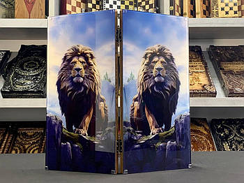 Нарди скляні з дерев'яним какасом Лев 50×24×6см подарункові