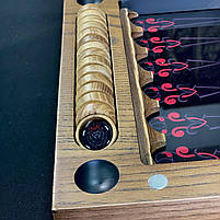 Нарди скляні з дерев'яним какасом Лев 50×24×6см подарункові, фото 8