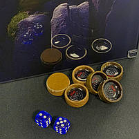 Нарди скляні з дерев'яним какасом Лев 50×24×6см подарункові, фото 10