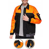 Робоча куртка на блискавці, роба чоловіча спецодяг робітника, спецівка повсякденна якісна