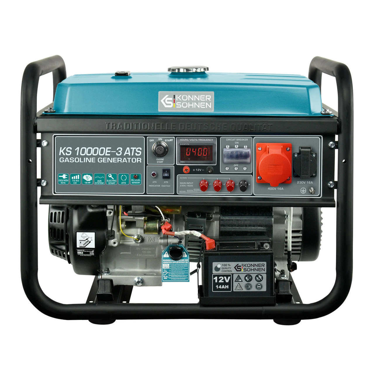 Konner&Sohnen KS 10000E-3 ATS Генератор 380В-7.5 кВт 220В -2.5 кВт