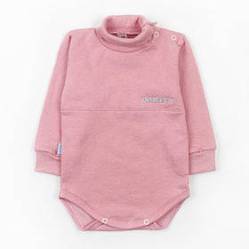 Боді-гольф для малечі з футеру зріст 68 (3 - 6 місяців) Malena Рожевий