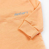 Боді-гольф для малечі з футеру зріст 68 (3 - 6 місяців) Malena Жовтогарячий, фото 3