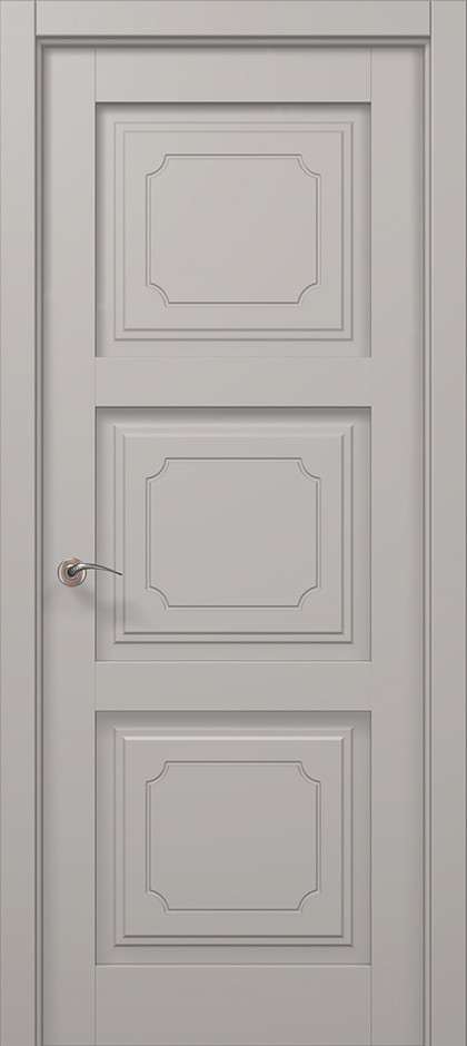 Двері екокошпон, Полотно, серія Millenium (ML-601) Світло сірий