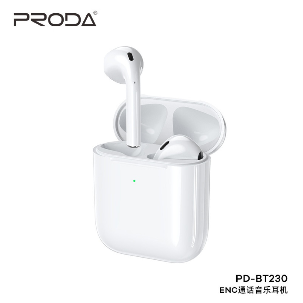 Бездротові навушники PRODA ENC для музики та дзвінків PD-BT230 (2nd AirPods)