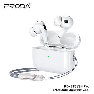 PRODA  ANC+ENC Earbuds for Music & Call PD-BT533N Pro (5th AirPods Pro)