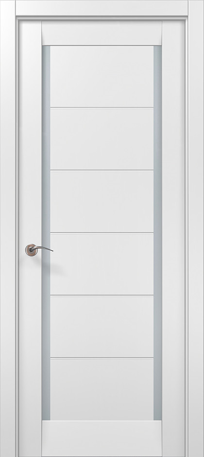 Двері екокошпон, Полотно, серія Millenium (ML-625) Біла мата