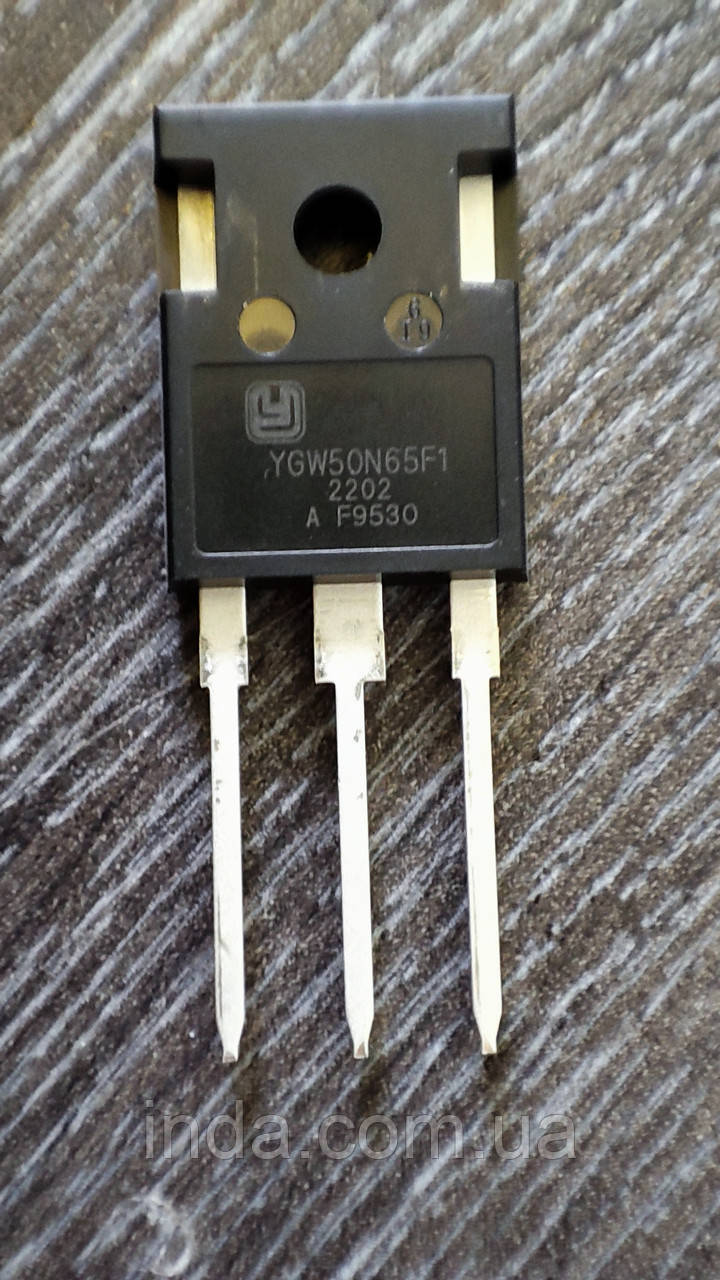 Транзистор YGW50N65F1  Оригінал!!!  100A/50A, 650V, IGBT (заміна для YGW40N65F1)  TO247 50n65, 50n65
