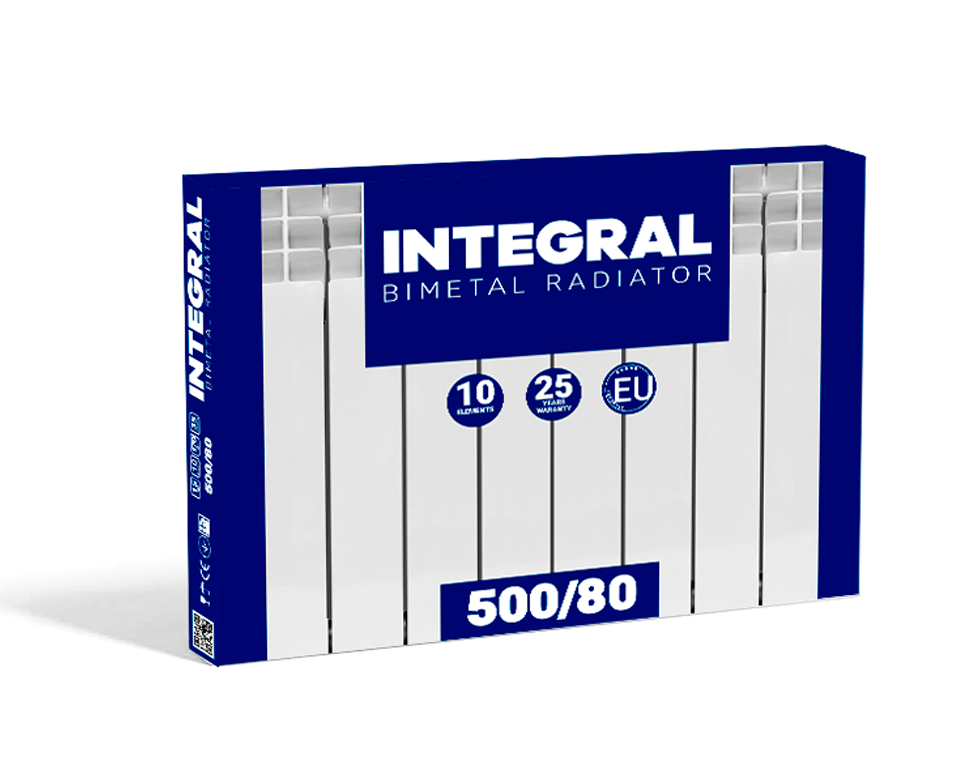Біметалевий радіатор опалення Integral 500/80 (15 секцій)