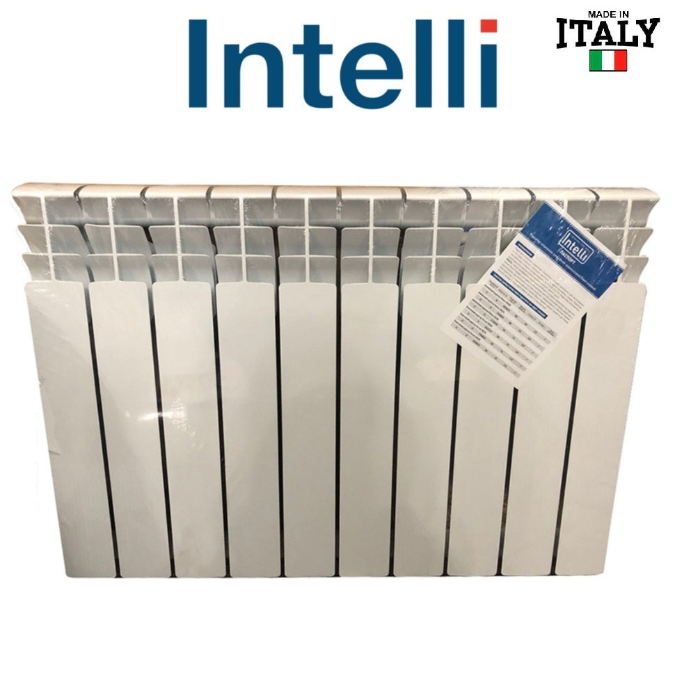 Біметалевий радіатор опалення Intelli 500/100 (8 секцій)