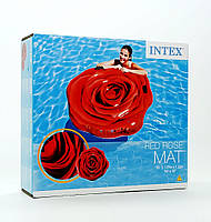 Пліт надувний Intex Троянда 168×104 см - пляжний матрац з ручками, арт. 58783EU, фото 3