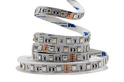 RGB Світлодіодна LED стрічка PROLUM SG 24V-5050-60, негерметичная (Кольорова), КОТУШКА (ціна за 1 метр)