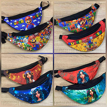 Бананка дитяча 30*15 на блискавці принт в різних варіантах Panda