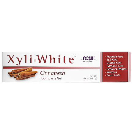 Зубна паста NOW Foods Solutions XyliWhite Toothpaste Gel Cinnafresh 181 g, фото 2