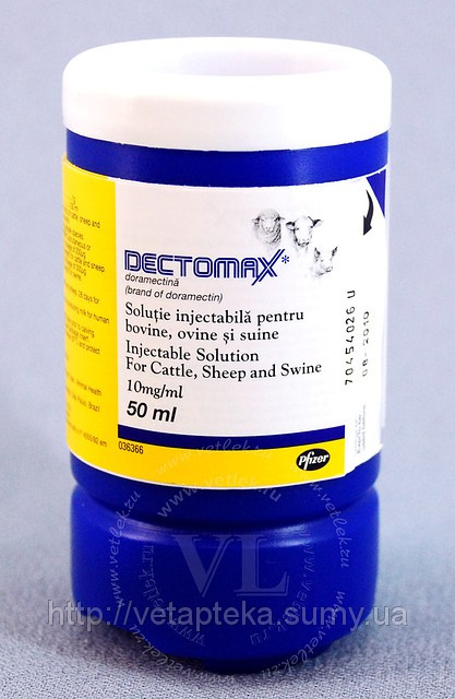 Дектомакс 500 мл антипаразитарний ветеринарне засіб, розчин для свиней, ВРХ і овець