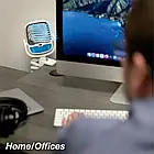 Вентилятор зі зволожувачем повітря, на прищіпці з USB, Arctic Air Fan кондиціонер, фото 3