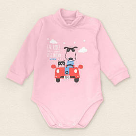 Боді з начосом та високою горловиною Best Friends зріст 80 см (9 - 12 місяців) Malena Рожевий з принтом