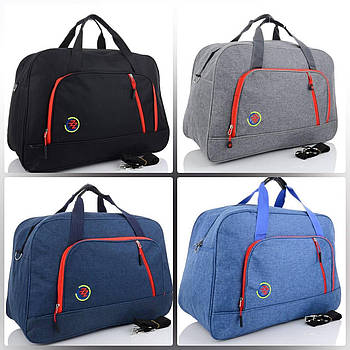 Сумка спортивна дорожня на блискавці 62*36 см у різних кольорах Panda