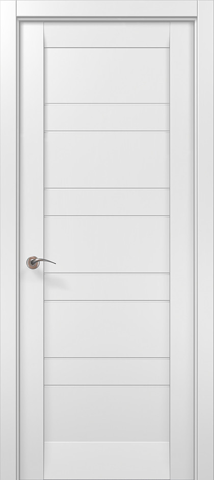 Дверцята екошпон, Полотно, серія Millenium (ML-708) Біла мата