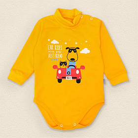 Боді з начосом та високою горловиною Best Friends зріст 80 см (9 - 12 місяців) Malena Жовтогарячий з принтом