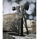 Мультитул багатофункціональний мультиінструмент з чохлом 17в1 Trizand 21636 Польща, фото 4