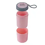 Ланчбокс круглий 450 мл комбінічний Kite K23-187-3, фото 2