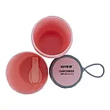 Ланчбокс круглий 450 мл комбінічний Kite K23-187-3, фото 4