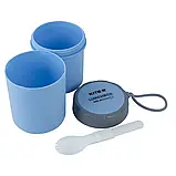 Ланчбокс круглий 450мл блакитний Kite K23-187-2, фото 4