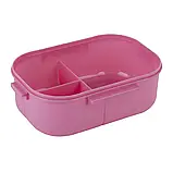 Ланчбокс 1200мл бордовий з розділювачем Kite K23-184-3, фото 6