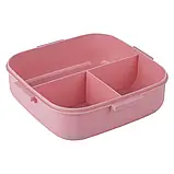 Ланчбокс 1100мл рожевий з розділювачем Kite K23-186-3, фото 4
