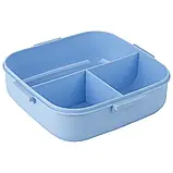 Ланчбокс 1100мл блакитний з розділювачем Kite K23-186-2, фото 4